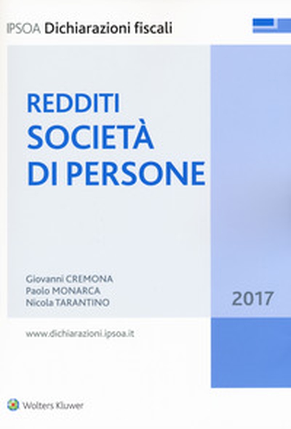 Redditi società di persone 2017 - Librerie.coop Redditi società di persone 2017 - Librerie.coop