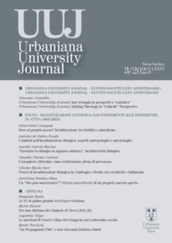 Urbaniana University Journal - Vol. 3 - Librerie.coop Urbaniana University Journal - Vol. 3 - Librerie.coop
