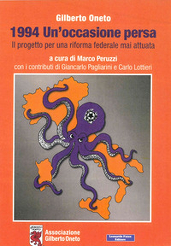 1994 un'occasione persa. Il progetto per una riforma federale mai attuata - Librerie.coop 1994 un'occasione persa. Il progetto per una riforma federale mai attuata - Librerie.coop