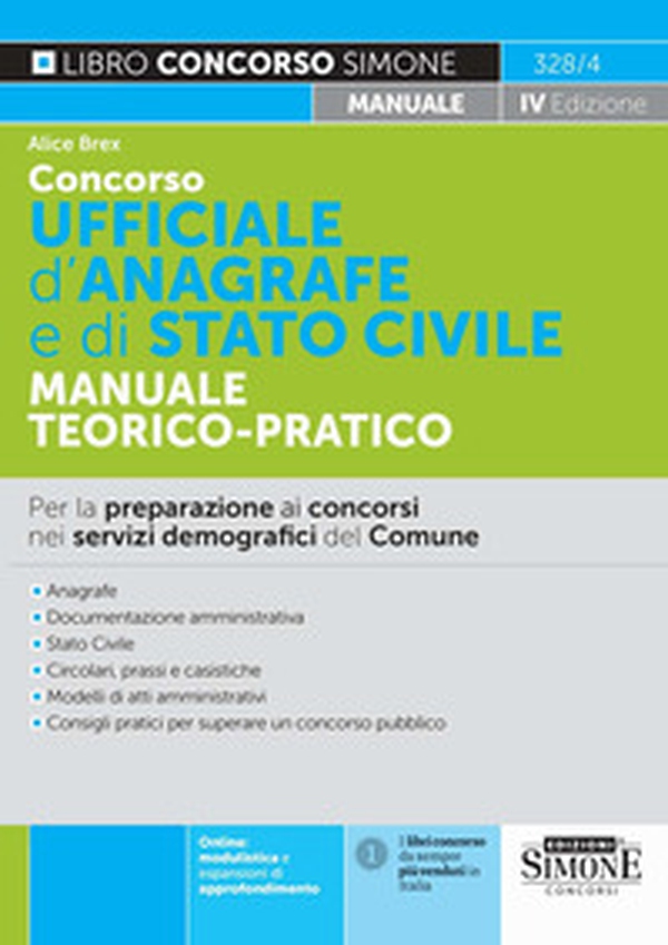 Concorso ufficiale d'anagrafe e di Stato civile. Manuale teorico-pratico. Per la preparazione ai concorsi per collaboratore e istruttore amministrativo negli uffici comunali - Librerie.coop Concorso ufficiale d'anagrafe e di Stato civile. Manuale teorico-pratico. Per la preparazione ai concorsi per collaboratore e istruttore amministrativo negli uffici comunali - Librerie.coop