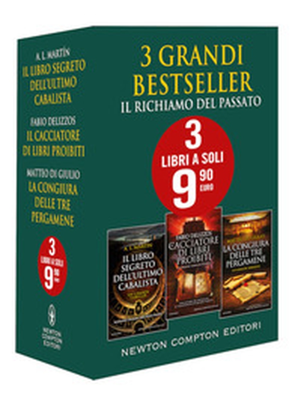 Il richiamo del passato: Il libro segreto dell'ultimo cabalista-Il cacciatore di libri proibiti-La congiura delle tre pergamene - Librerie.coop Il richiamo del passato: Il libro segreto dell'ultimo cabalista-Il cacciatore di libri proibiti-La congiura delle tre pergamene - Librerie.coop