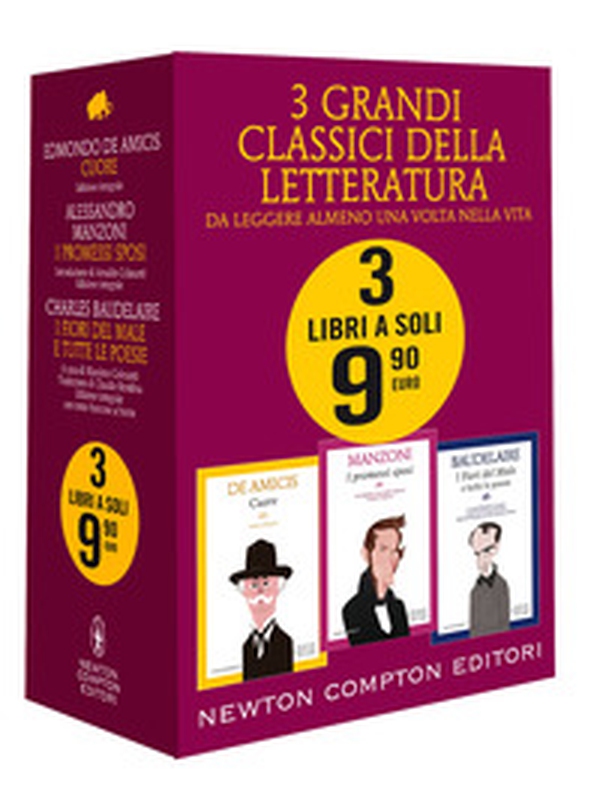 3 grandi classici: Cuore-I Promessi sposi-I fiori del male e tutte le poesie - Librerie.coop 3 grandi classici: Cuore-I Promessi sposi-I fiori del male e tutte le poesie - Librerie.coop