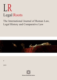 LR. Legal roots. The international journal of roman law, legal history and comparative law - Vol. 8 - Librerie.coop