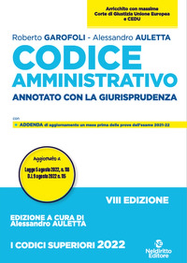 Codice amministrativo. Annotato con la giurisprudenza - Librerie.coop Codice amministrativo. Annotato con la giurisprudenza - Librerie.coop