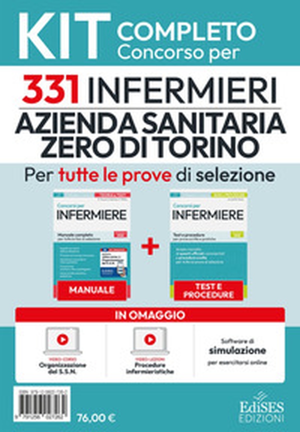 Concorso 331 infermieri Azienda sanitaria zero di Torino: kit completo - Librerie.coop