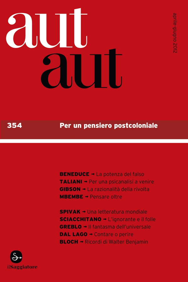 Aut Aut 354 - Librerie.coop Aut Aut 354 - Librerie.coop