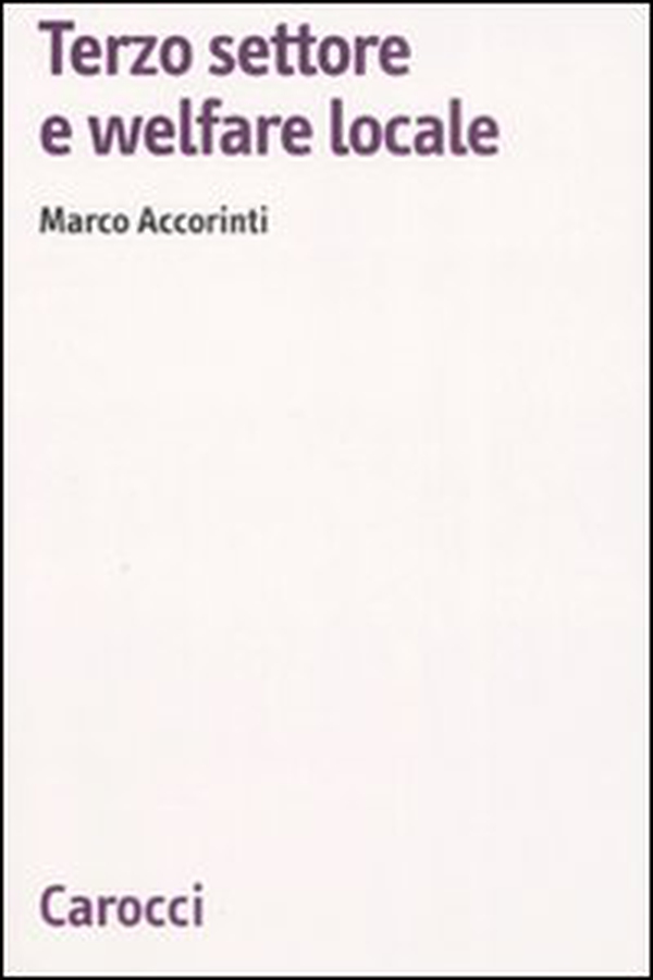 Terzo settore e welfare locale - Librerie.coop Terzo settore e welfare locale - Librerie.coop