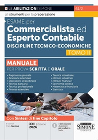 Esame per commercialista ed esperto contabile. Manuale per prova scritta e orale - Vol. 2 - Librerie.coop