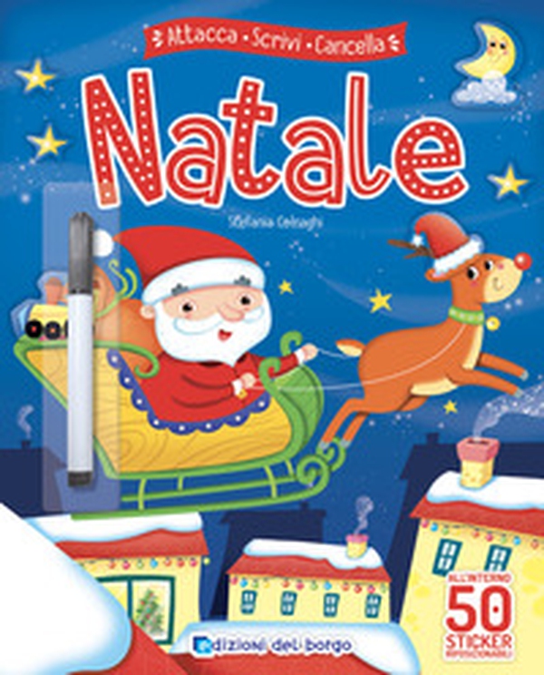 Natale. Attacca scrivi cancella. Con adesivi - Librerie.coop Natale. Attacca scrivi cancella. Con adesivi - Librerie.coop