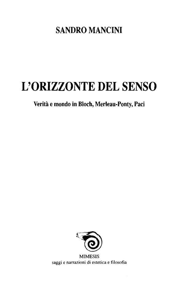 L'orizzonte del senso - Librerie.coop L'orizzonte del senso - Librerie.coop