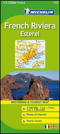 French Riviera. Esterel. 1:100.000. Ediz. italiana e inglese - Librerie.coop