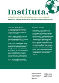 Instituta. Rivista di Storia delle istituzioni europee e internazionali - Vol. 1 - Librerie.coop
