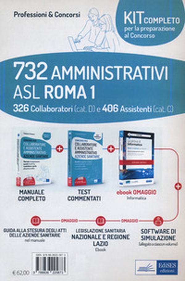 Kit concorso 732 amministrativi ASL Roma 1 - Librerie.coop Kit concorso 732 amministrativi ASL Roma 1 - Librerie.coop