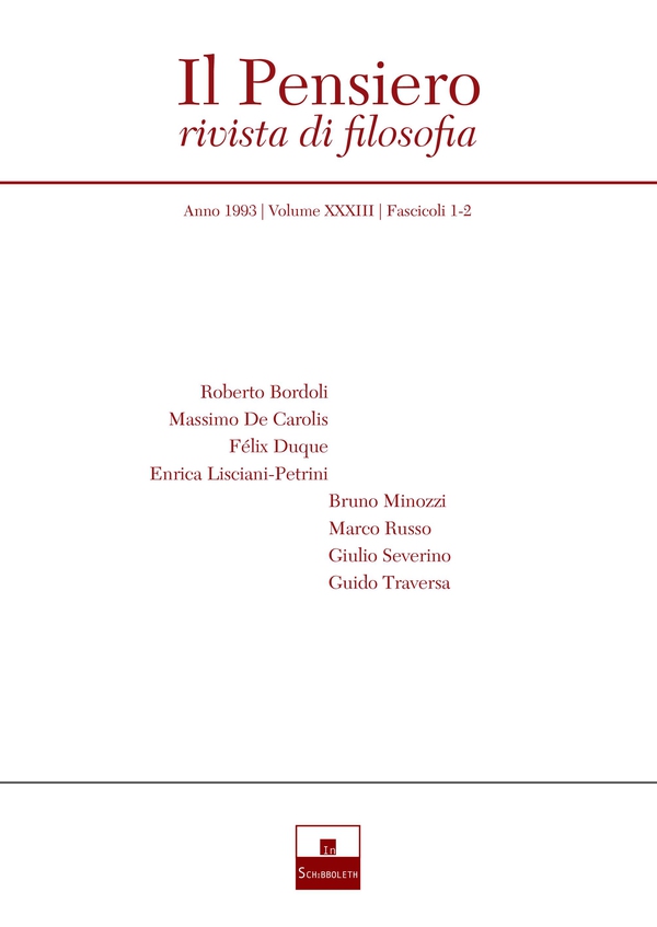 Il Pensiero (1993/1-2) - Librerie.coop Il Pensiero (1993/1-2) - Librerie.coop