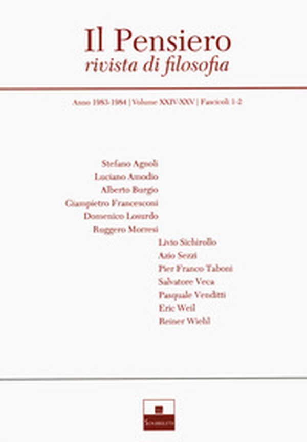 Il pensiero. Rivista di filosofia - Librerie.coop Il pensiero. Rivista di filosofia - Librerie.coop