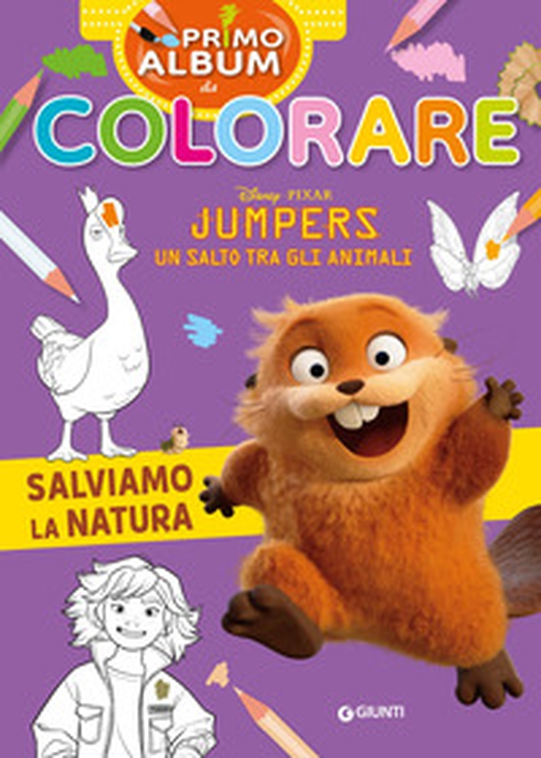 Salviamo la natura. Jumpers. Un salto tra gli animali. Primo album da colorare - Librerie.coop