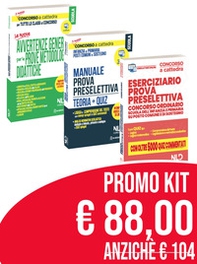 Concorso Scuola 2020 kit: Le avvertenze generali per tutte le classi di concorso-Concorso ordinario scuola secondaria di I e II grado su posto comune e di sostegno. Manuale prova preselettiva. Teoria + quiz-Eserciziario prova preselettiva. Concorso ordina - Librerie.coop