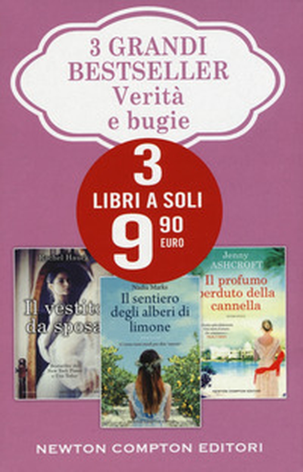 3 grandi bestseller. Verità e bugie: Il vestito da sposa-Il sentiero degli alberi di limone-Il profumo perduto della cannella - Librerie.coop 3 grandi bestseller. Verità e bugie: Il vestito da sposa-Il sentiero degli alberi di limone-Il profumo perduto della cannella - Librerie.coop
