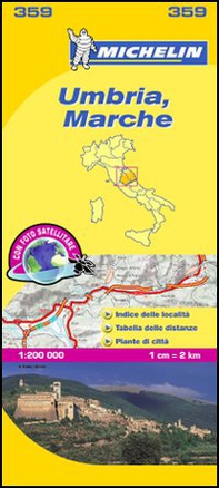 Umbria, Marche 1:200.000 - Librerie.coop