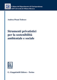 Strumenti privatistici per la sostenibilità ambientale e sociale - Librerie.coop