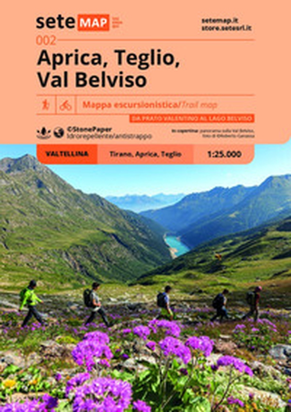 Aprica, Teglio, Val Belviso. Carta escursionistica in scala 1:25.000. Da Prato Valentino al Lago Belviso. Valtellina - Librerie.coop Aprica, Teglio, Val Belviso. Carta escursionistica in scala 1:25.000. Da Prato Valentino al Lago Belviso. Valtellina - Librerie.coop