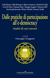 Dalle pratiche di partecipazione all'e-democracy - Librerie.coop Dalle pratiche di partecipazione all'e-democracy - Librerie.coop