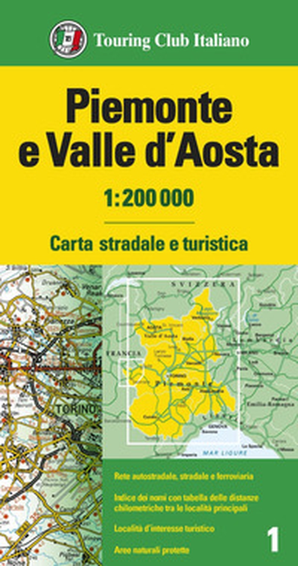 Piemonte e Valle d'Aosta 1:200.000 - Librerie.coop