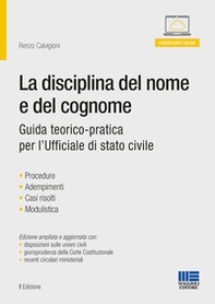 La disciplina del nome e del cognome - Librerie.coop