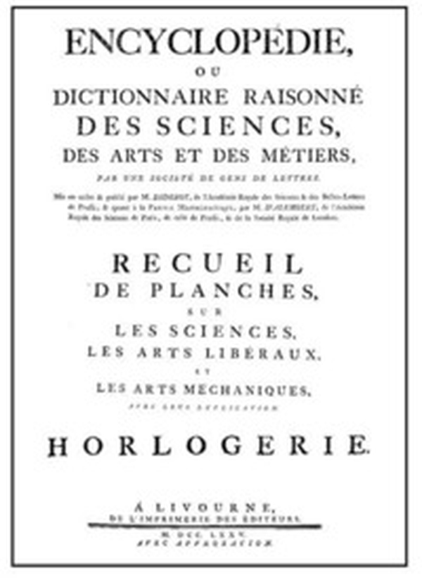 Encyclopédie horlogerie (rist. anast. 1775) - Librerie.coop Encyclopédie horlogerie (rist. anast. 1775) - Librerie.coop