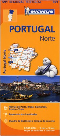 Portugal norte 1:300.000 - Librerie.coop