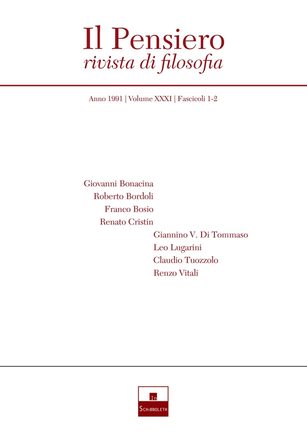 Il Pensiero (1991/1-2) - Librerie.coop Il Pensiero (1991/1-2) - Librerie.coop