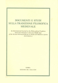 Documenti e studi sulla tradizione filosofica medievale - Vol. 30 - Librerie.coop