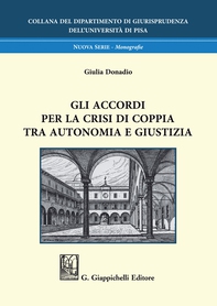 Gli accordi per la crisi di coppia tra autonomia e giustizia - e-Book - Librerie.coop