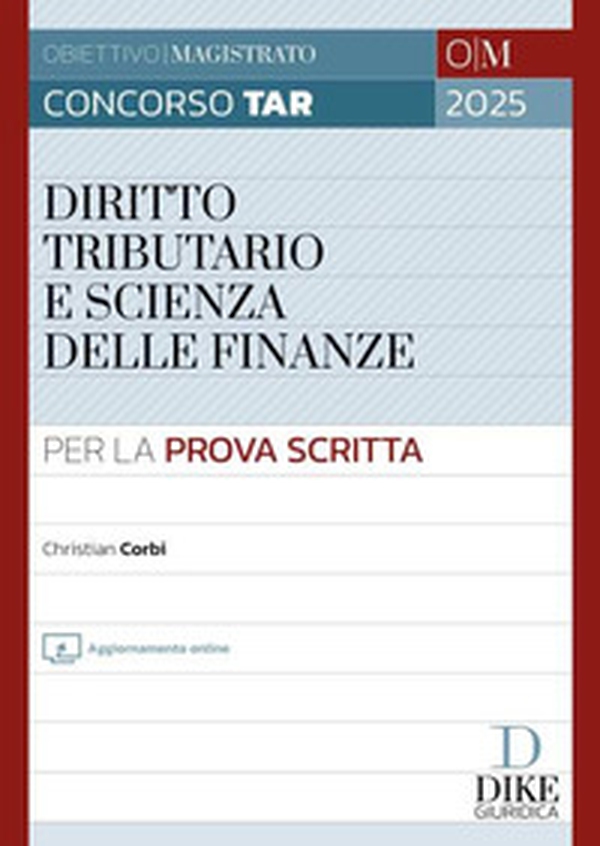 Concorso TAR 2025. Diritto tributario e Scienza delle finanze per la prova scritta - Librerie.coop Concorso TAR 2025. Diritto tributario e Scienza delle finanze per la prova scritta - Librerie.coop