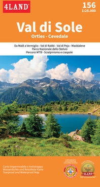Val di sole. Ortes-Cevedale. Carta topografica impermeabile 1:25.000 n. 156 - Librerie.coop