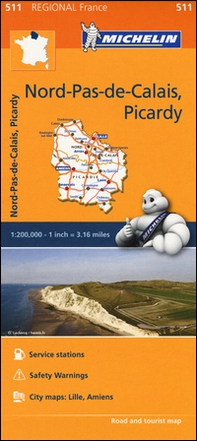 Nord, Pas-de-Calais, Picardy-Nord, Pas-de-Calais, Picardie 1:200.000 - Librerie.coop