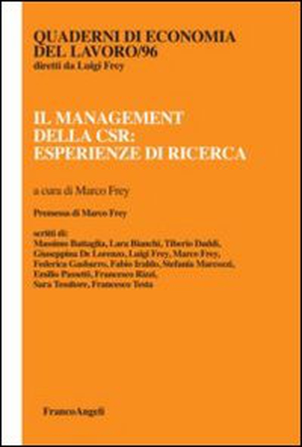 Il management della CSR: esperienze di ricerca - Librerie.coop Il management della CSR: esperienze di ricerca - Librerie.coop