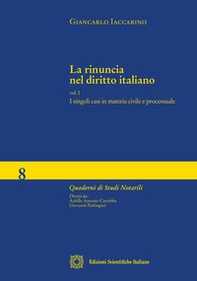 La rinuncia nel diritto italiano - Librerie.coop
