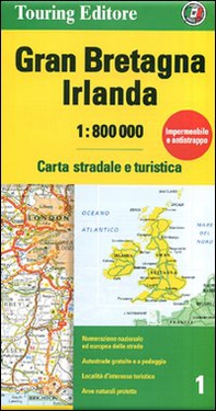 Gran Bretagna e Irlanda 1:800.000. Carta stradale e turistica - Librerie.coop
