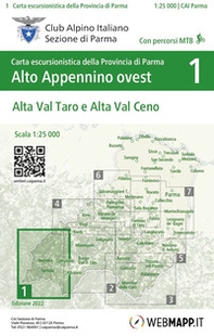 Alto Appennino ovest. Alta Val Taro e Alta Val Ceno. Carta escursionistica scala 1:25.000 - Librerie.coop