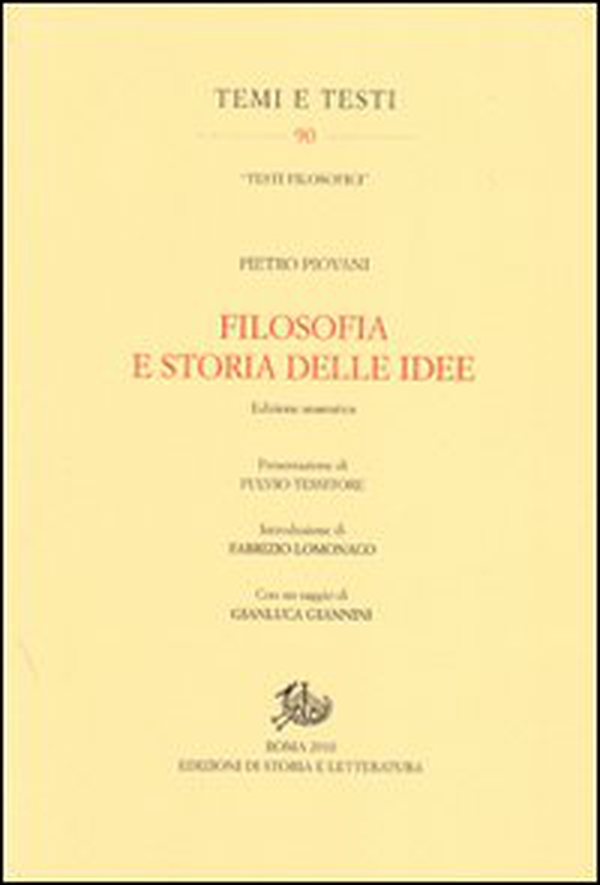 Filosofia e storia delle idee. Ediz. anastatica - Librerie.coop Filosofia e storia delle idee. Ediz. anastatica - Librerie.coop