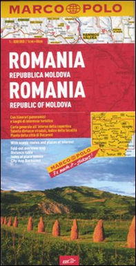 Romania, Repubblica Moldova 1:800.000 - Librerie.coop