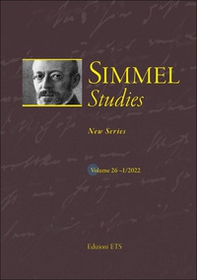 Simmel studies. New series - Vol. 1 - Librerie.coop