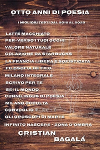 Otto anni di poesia - Librerie.coop