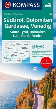 Carta stradale n. 259. Alto Adige, Dolomiti, Lago di Garda, Venezia - Librerie.coop Carta stradale n. 259. Alto Adige, Dolomiti, Lago di Garda, Venezia - Librerie.coop