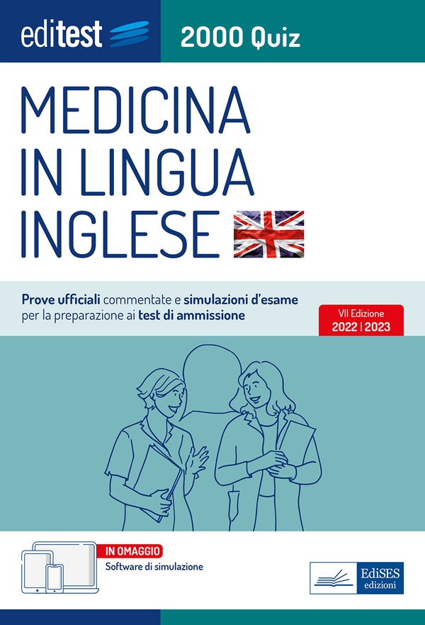 Test Medicina Inglese 2022: raccolta di 2.000 quiz con prove ufficiali commentate. In omaggio software di simulazione - Librerie.coop Test Medicina Inglese 2022: raccolta di 2.000 quiz con prove ufficiali commentate. In omaggio software di simulazione - Librerie.coop