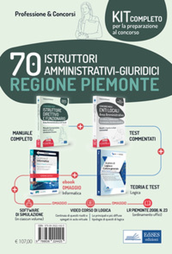 Kit concorso 70 istruttori amministrativi Regione Piemonte. Volumi completi per la preparazione al concorso - Librerie.coop Kit concorso 70 istruttori amministrativi Regione Piemonte. Volumi completi per la preparazione al concorso - Librerie.coop