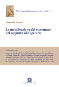 La modificazione del contenuto del rapporto obbligatorio - Librerie.coop