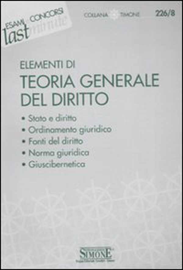 Elementi di teoria generale del diritto - Librerie.coop Elementi di teoria generale del diritto - Librerie.coop