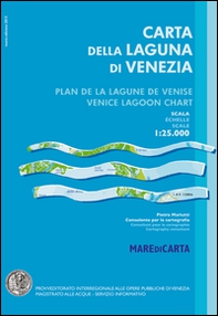Carta della laguna di Venezia-Plan de la lagune de Venise-Venice lagoon chart - Librerie.coop
